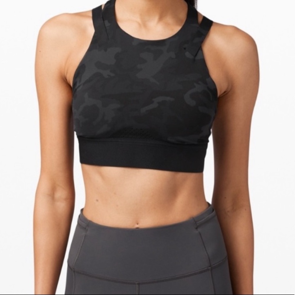 Lululemon To The Beat Camo Sports Bra NWT Size 6